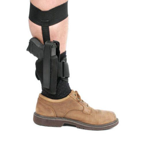 Blackhawk 40AH16BK Ankle Holster Size 16 Black RH 3-1/4&#034;- 3-3/4&#034; BBL Med-LG Auto