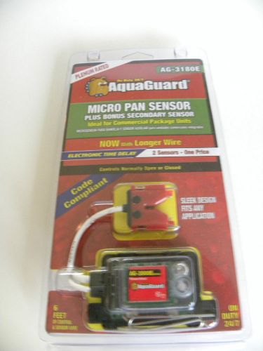 AquaGuard AG-3180E Plenum Rated Micro Pan Sensor/Secondary Sensor NEW in Pkg