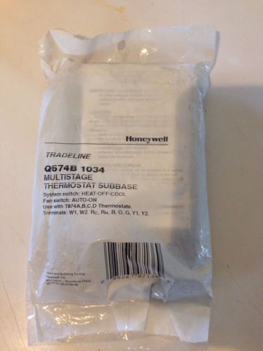 HONEYWELL Q674B 1034 MULTISTAGE THERMOSTAT SUBBASE NIB (d2)