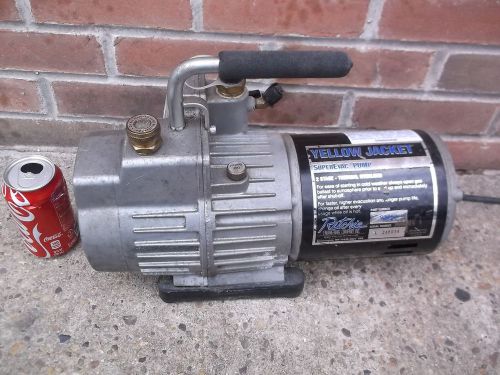 Ritchie yellow jacket superevac 93460 2 stage vacuum pump 6 cfm hvc refrigerant for sale