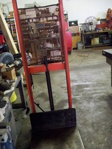 Wesco hydraulic platform truck-1000-lb cap #260046 for sale