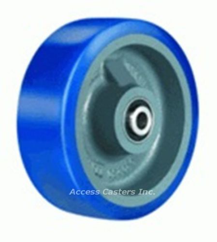 W-620-SPB-1/2 6&#034; x 2&#034; Poly-Soft Polyurethane on Cast Iron Wheel, 960 lb Capacity