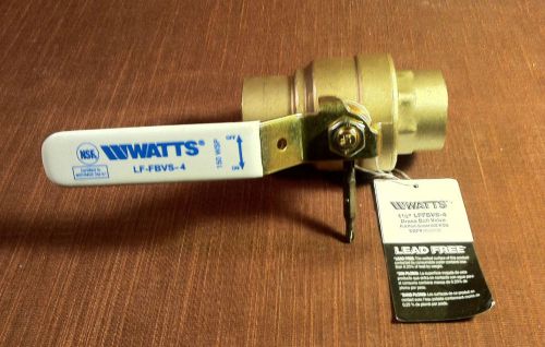 Watts 1 1/2&#034;  LFF-BVS-4 Ball Valve Full Port, 600 WOG Lead Free