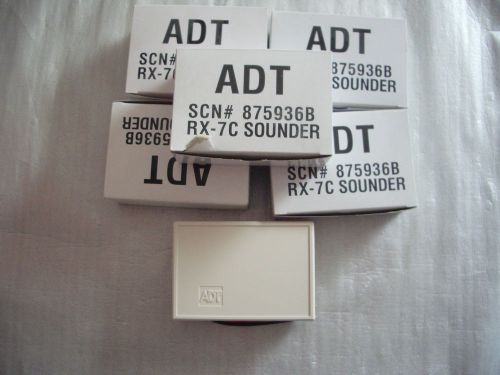 5 NEW ADT RX-7C Sounder Self-Contained Siren LOT