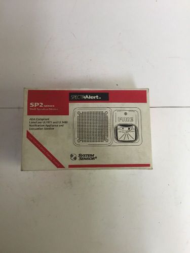 System sensor spectralert sp2r241575 wall speaker/strobe (red) for sale