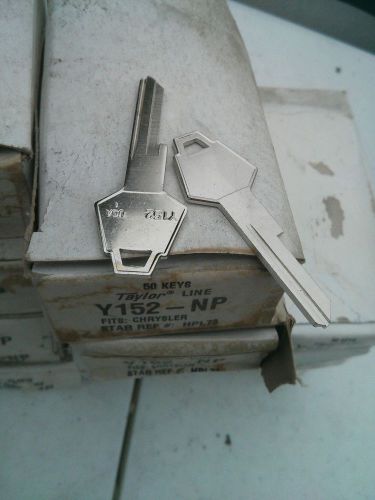TAYLOR key blank chrysler y152 hpl78 lot of 20