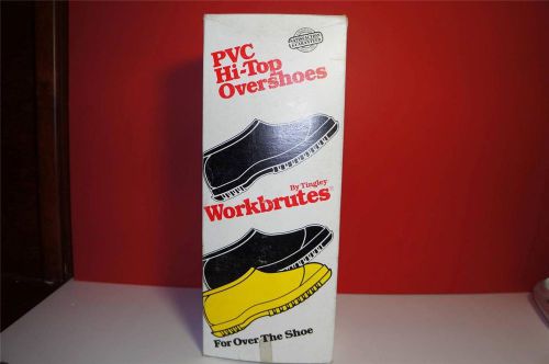 Tingley Workbrutes PVC Hi-Top  Stock 35111 sz: XSM Overshoes black. fits 5-6 1/2