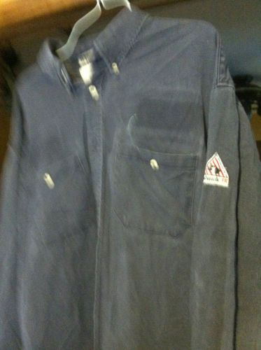 INVENTORY REDUCTION!!! 10 BULWARK DARK BLUE SHIRTS XL 17-171/2 FRC