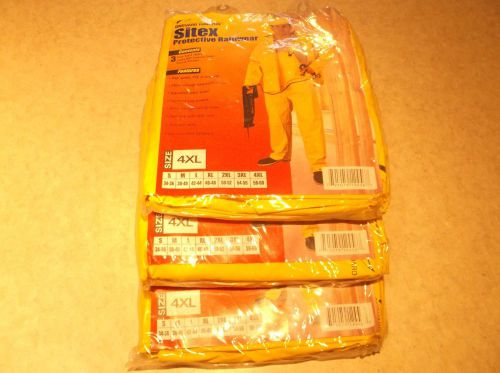 Lot of 3 New Sitex 3 PC Protective Rain Suit Jacket Hood Pants Size 4XL