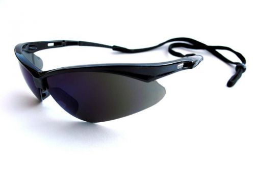 3 Pair Jackson Nemesis 3000356 / 25688 Safety Glasses Black Frame, Smoke Lens