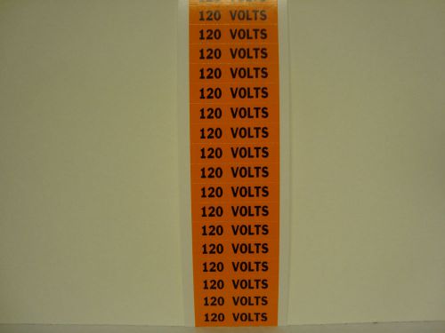 Brady 44304 voltage card,18 marker,120 volts, 25 cards per box, nib for sale
