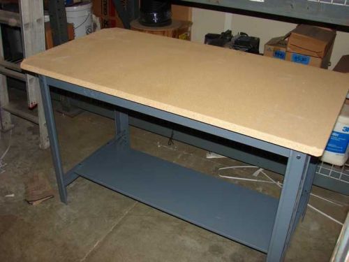 Edsal UB400 workbench 48&#034;x24&#034; adjustable height 28&#034;-33&#034; 1&#034; Compressed Wood top