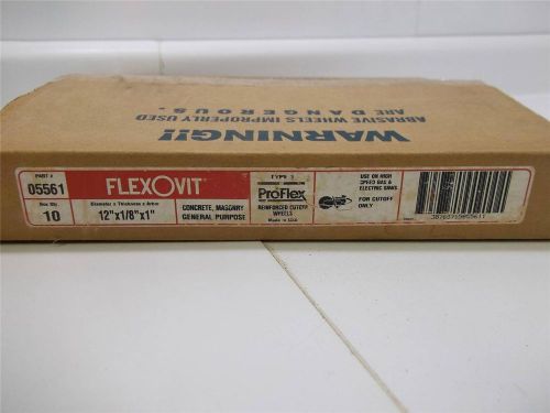 Flexovit 05561 Reinforced Cutoff Wheels NEW Lot 12x1/8x1 Concrete Masonry Type 1