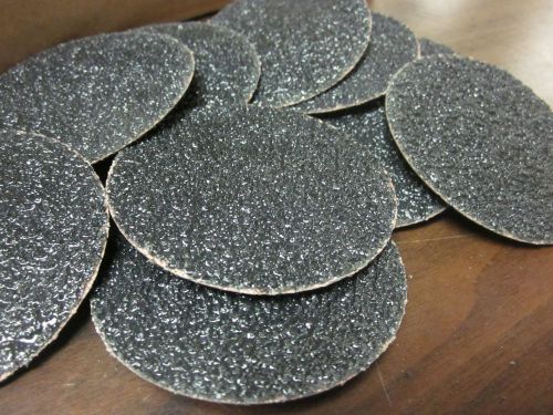 10pc 3&#034; 24 grit roloc cookie discs silicon carbide sanding disc roll lock type r for sale