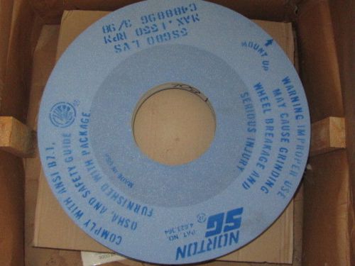 new NORTON 16&#034; x 2&#039;&#039; x 5&#034; SG Recessed 1/S Grinding Wheel 5SG80-lvs 155p rpm