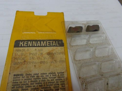 2 KENNAMETAL CARBIDE GROOVING INSERTS NA3L6 K68 STK1632