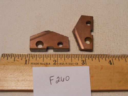 2 NEW 37.5 MM ALLIED SPADE DRILL INSERT BITS. IC53H-37.5 AMEC {F260}