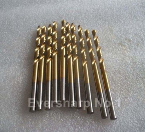 Lot New 10 pcs Straight Shank HSS(M2) Coating TiN Twist drills Bits Dia 4.0 mm