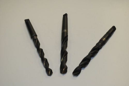 TAPER DRILL BIT 3 PIECE LOT SKF HIGH SPEED LATHE MILL #52