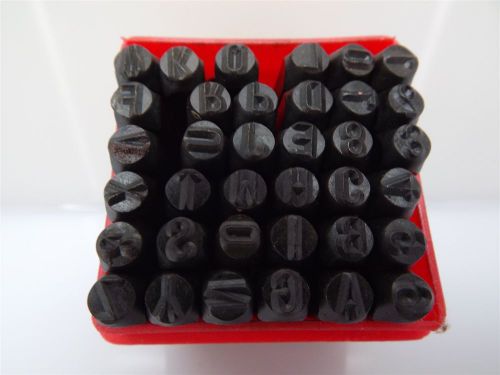 5mm 3/16&#034; letter number punch stamp set metal-steel new for sale