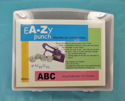 Ea-zy punch lower case letter punch set 7/8&#034; 2000 adept innovations scrapsakes for sale