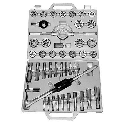 45 piece 1/4-1 inch tungsten tap &amp; die set (1011-0001) for sale