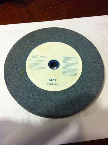 A 60 P GRINDING WHEEL 6&#034; X 3/4&#034; X 1/2&#034;   MAX RPM 3700 BRAND NEW.