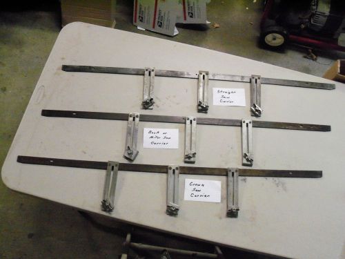 Foley-Belsaw / Carrier Bars / 3 Piece Set / Straight - Back or Miter - Crowned