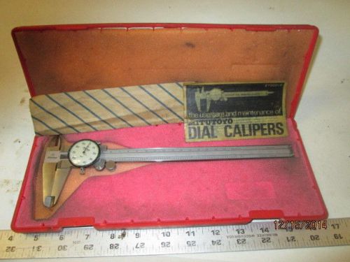 MACHINIST TOOLS LATHE Mitutoyo #505 - 705 Dial Caliper in Case 8&#034;