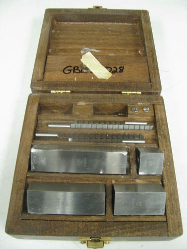 Pratt &amp; Whitney Metric Gage Block Set 25-100mm - NN1