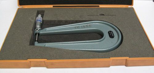 Mitutoyo Series 118 Deep Throat Outside Micrometer w/ Case 1&#034; 118-129 USG