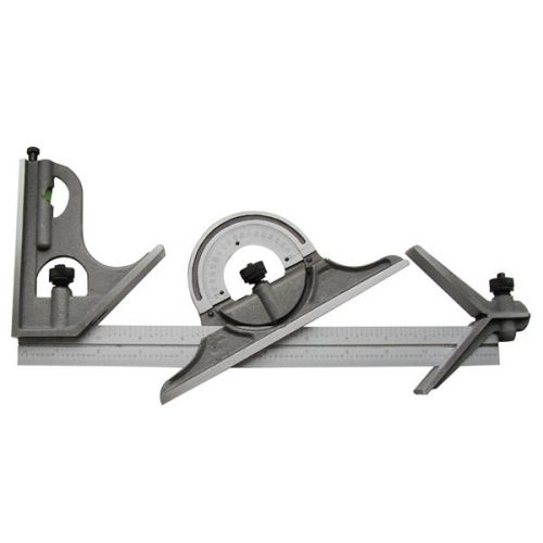 TTC 4 Piece Combination Square Set Blade Length: 12&#034;