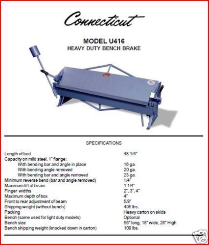 PEXTO MODEL U416 HEAVY DUTY BENCH BRAKE