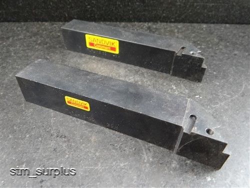 PAIR OF SANDVIK COROMANT MODEL TLRL 16 3D INDEXABLE TOOL HOLDERS 1&#034; X 6&#034;