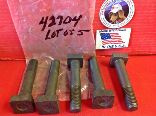 NOS Jergens 42704 Black Oxide T Bolts 3/4-10 x 4-1/2&#034;  Lot of 5 USA MADE