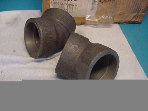 5 Pc&#039;s Bonney Forge 2&#034; 3000 45 Dig. weld Pipe Fitting A105 El S #25370