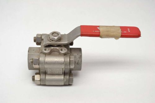 WATTS S8450-M1-04 300WSP STEAM VALVE 1/2 IN NPT STAINLESS BALL VALVE B406637