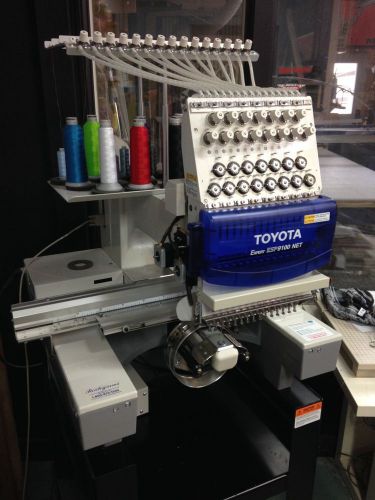 Toyota esp9100net embroidery machine -15 needle commercial free delivery 100mile for sale