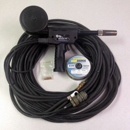 Miller spoolmatic 30a spool mig aluminum steel welding gun used 10 pin remote for sale