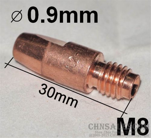 10 PCS MB 36KD 401D 501D 602 MIG/MAG Welding Gun Contact Tip 0.9x30 M8 0.035&#034;