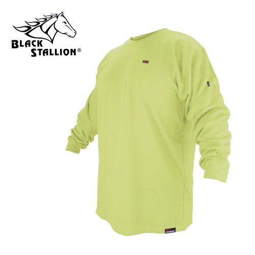 REVCO BLACK STALLION FR FLAME RESISTANT LIME GREEN LS T SHIRT - FTL6-LIM  L