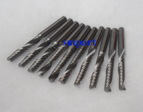 10 pcs single flute spiral CNC router bits 4mm 32mm