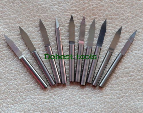 10pcs lengthening 38mm pcb carbide engraving bits cnc router tools 20°0.5mm for sale