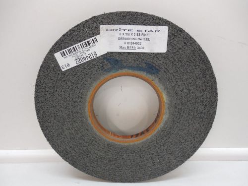 8&#034; x 3/8&#034; x 3&#034; 8S FINE DEBURRING WHEEL #81244022 NEW SANDING SUPPLY