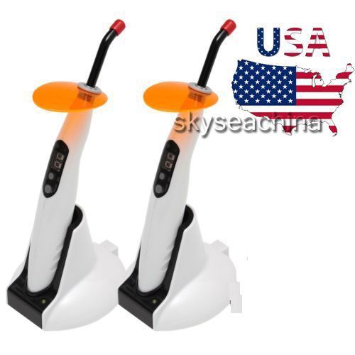 2SET Dental Wireless Cordless Curing Light Teeth Whitening lamp WOODPECKER USA