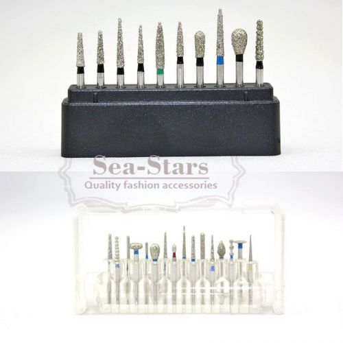 New clear 16 pcs &amp; black 10 pcs dental fg 1.6 diamond burs set porcelain sale for sale