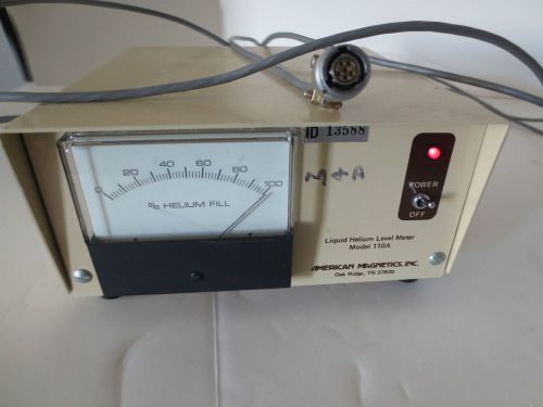 AMERICAN MAGNETICS,INC LIQUID HELIUM LEVEL METER MODEL 110A