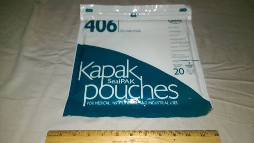 Kapak SealPAK 406 2.5 Mils SealPAK Industrial, Medical, 2 quart Pouches