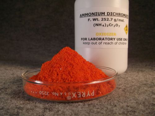 AMMONIUM DICHROMATE  16 Ounces               SCIENCE , VOLCANO