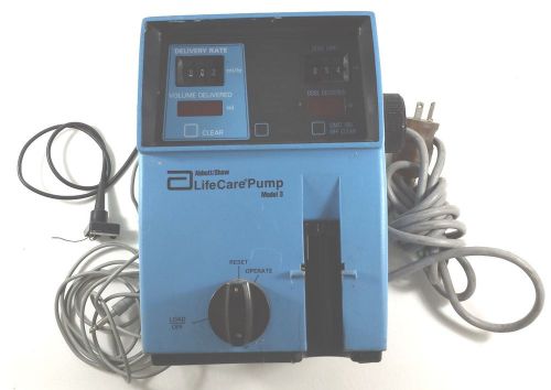 used ABBOTT SHAW MODEL 3 120V LIFE CARE PUMP